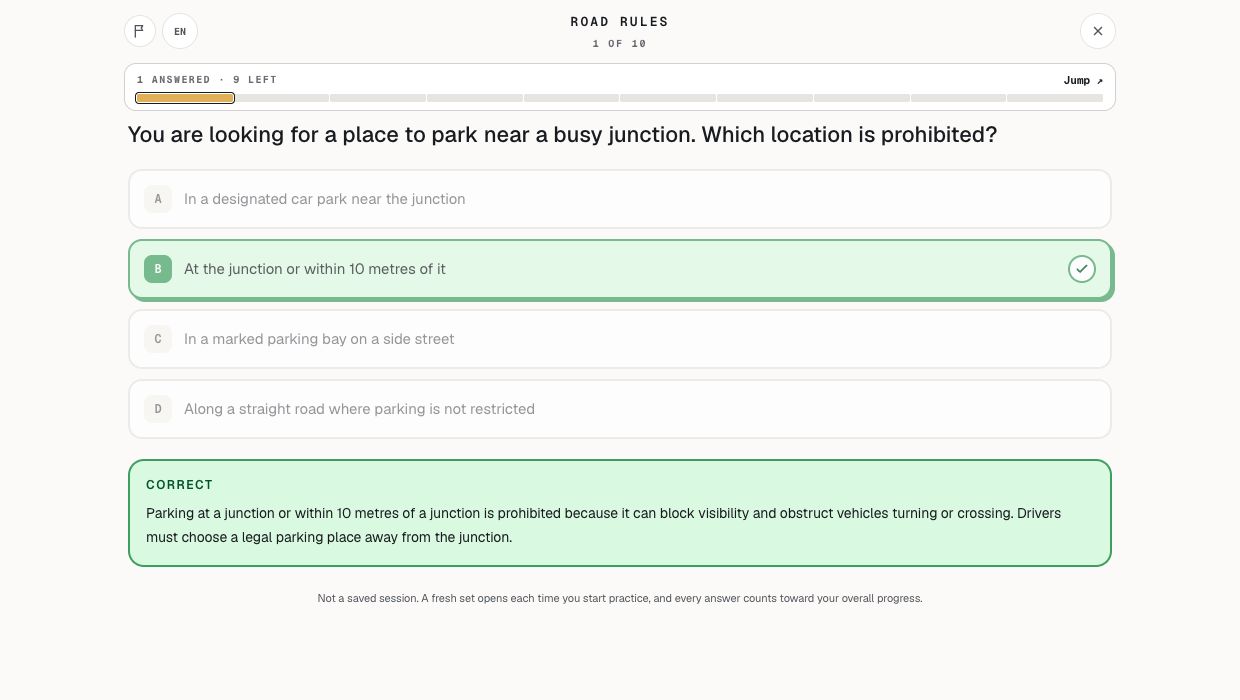 FarangDrive practice question with answer explanation